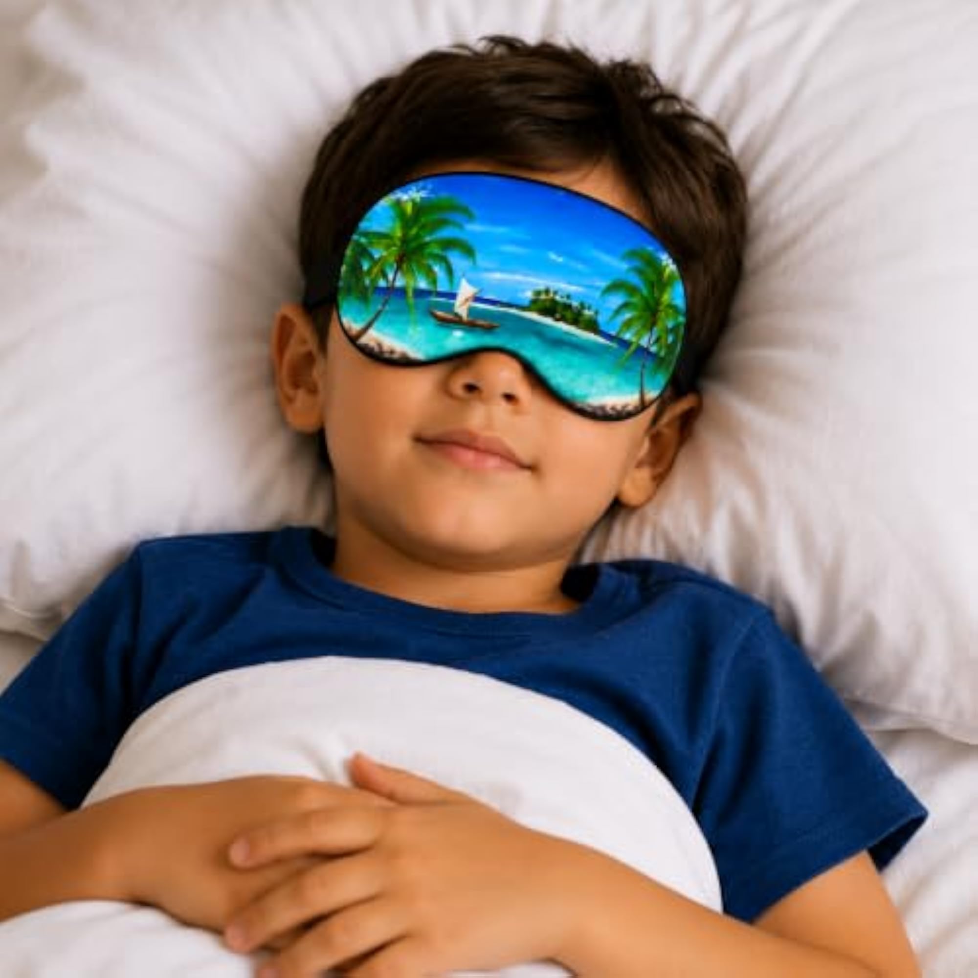Luxury Island Beach Cooling Gel Eye Mask for Sleeping